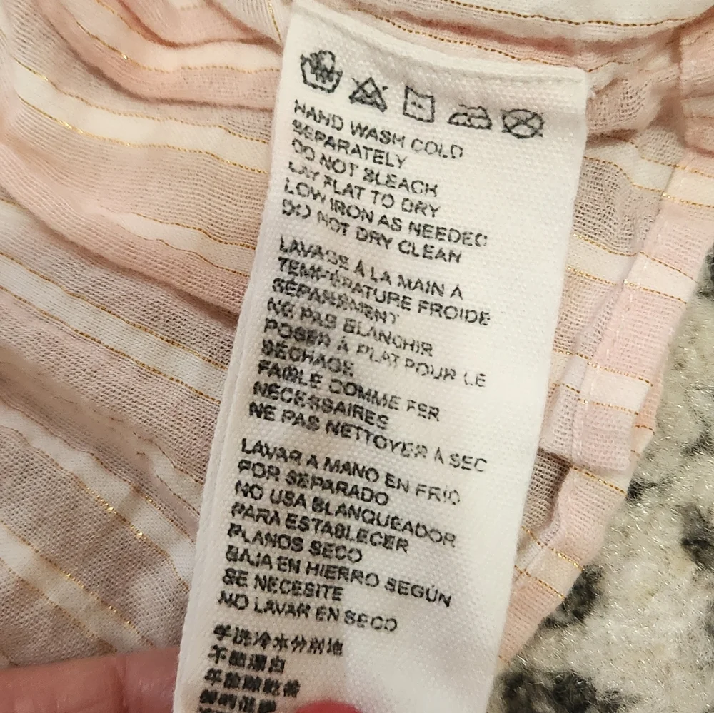 Cleobella Revolve Pink Cloud Cropped Ruffle Tie Front Top Shirt Puff Sleeve - Picture 8 of 13